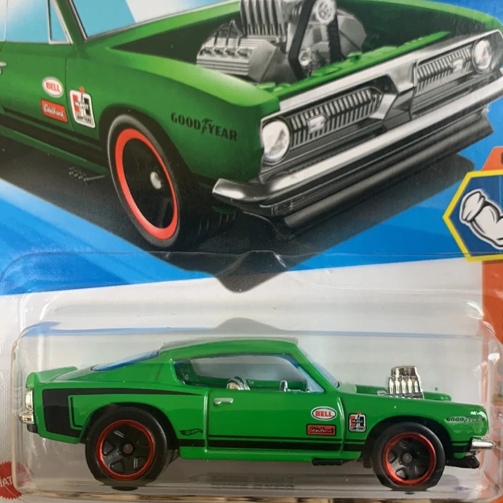King Kuda Hot Wheels Green Muscle Car Plymouth Barracuda Hotwheels Sport 2025 🆕